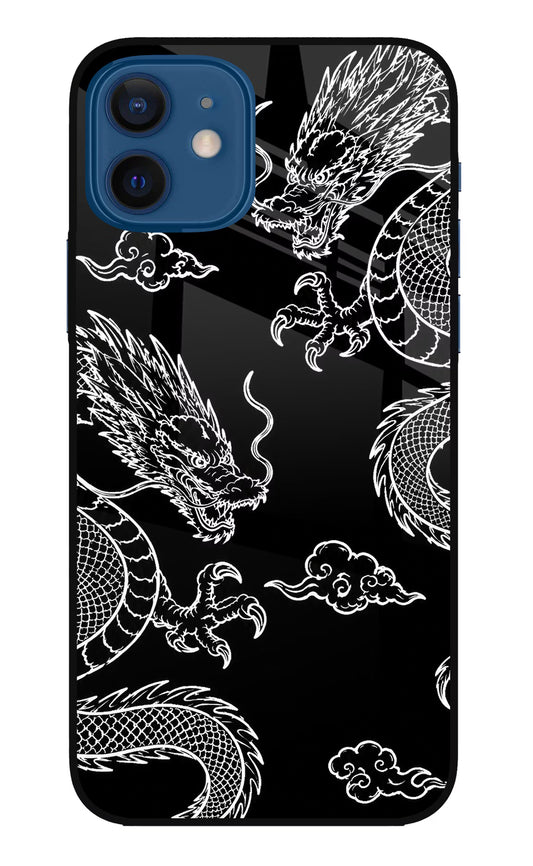 Twin Dragons iPhone 12 Glass Case