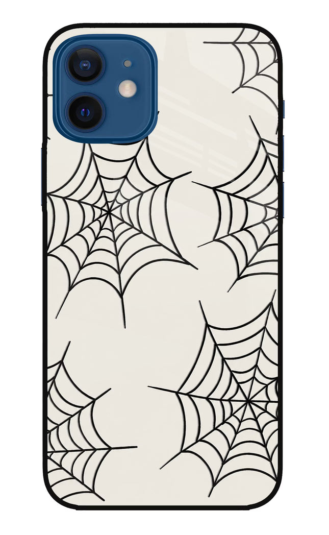 Spider Web iPhone 12 Glass Case