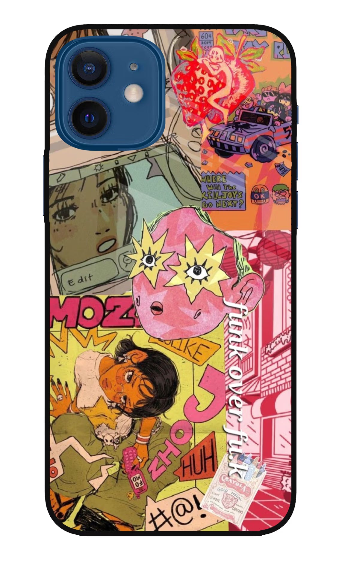 Funkover iPhone 12 Glass Case Back Cover by Casekaro