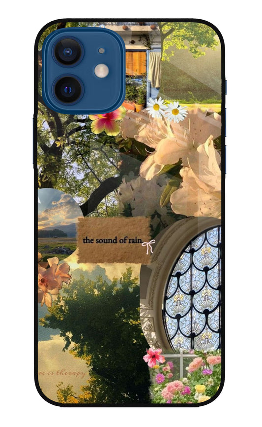 Rain iPhone 12 Glass Case