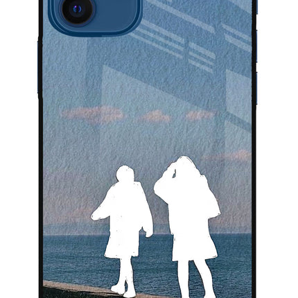 Coastal Dream iPhone 12 Glass Case Back Cover by Casekaro