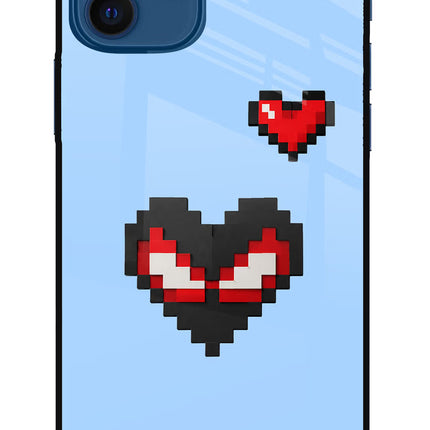 Peter Heart iPhone 12 Glass Case Back Cover by Casekaro