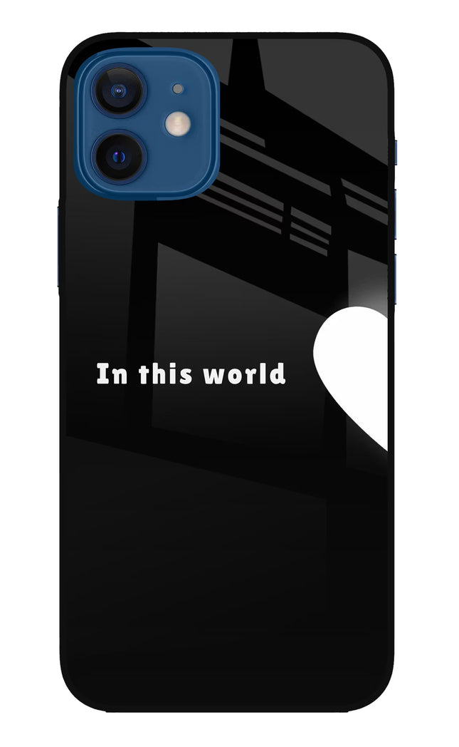 This World iPhone 12 Glass Case