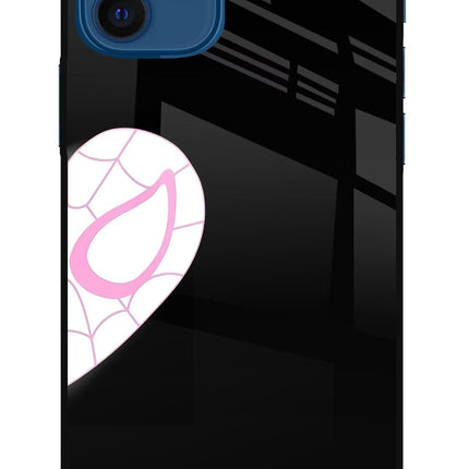 Gwen Mask iPhone 12 Glass Case Back Cover by Casekaro