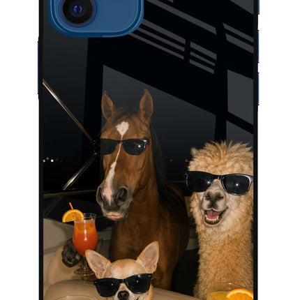 Party Squad iPhone 12 Glass Case
