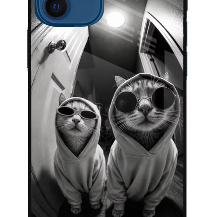 Hood Cats iPhone 12 Glass Case