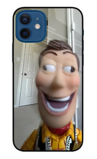 Side Eye Woody iPhone 12 Glass Case