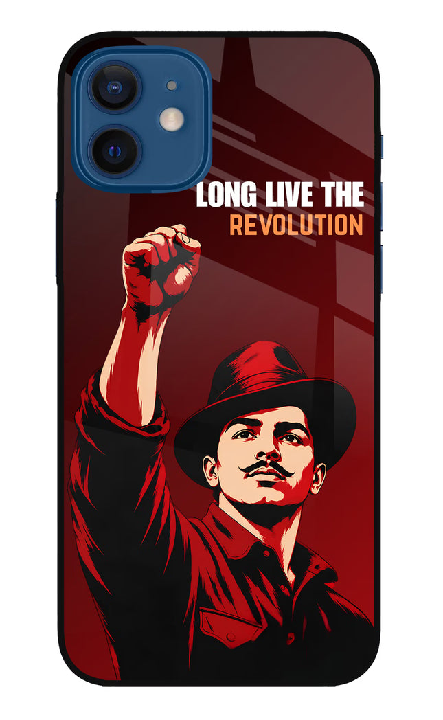 Bhagat Singh Revolution iPhone 12 Glass Case