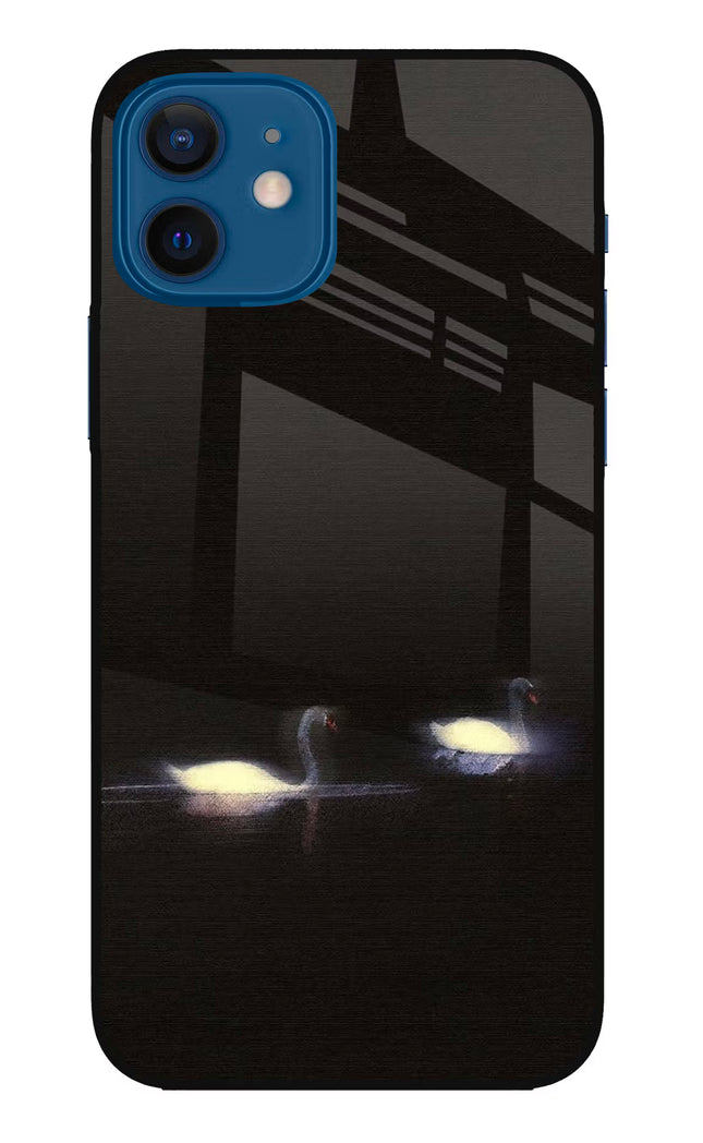 Silent Swans iPhone 12 Glass Case