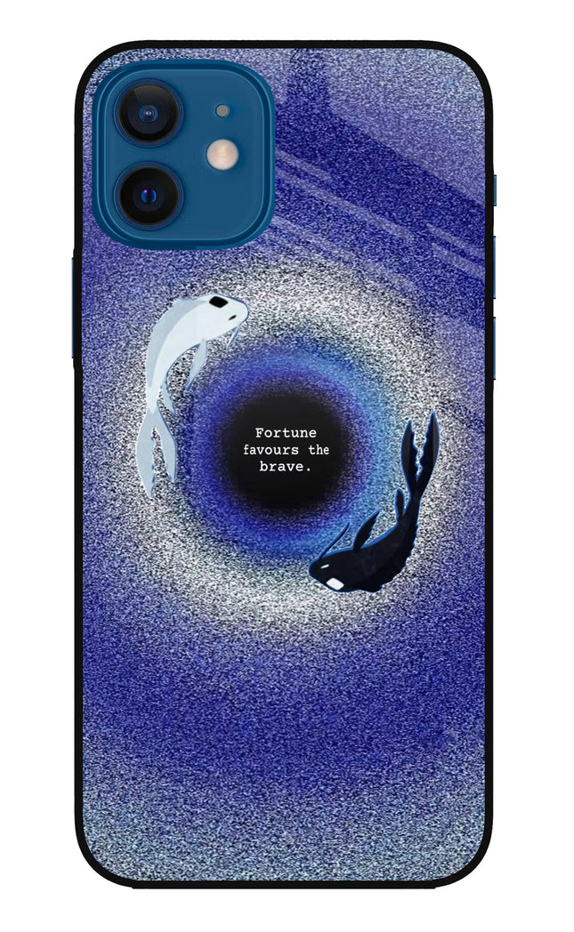 Dark Koi iPhone 12 Glass Case