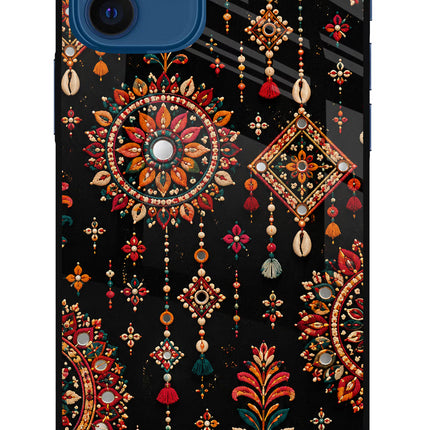 Boho Noir iPhone 12 Glass Case