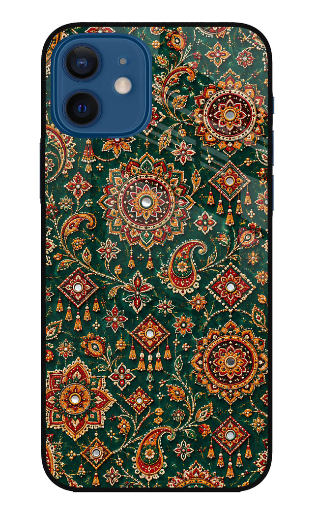 Green Pataka iPhone 12 Glass Case