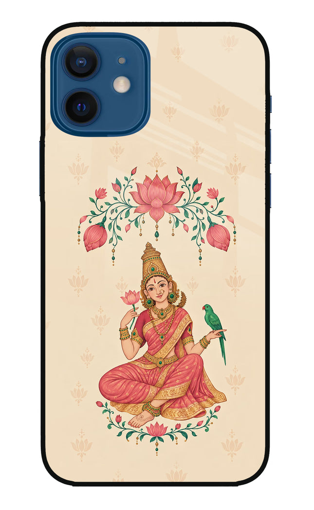 Goddess Lakshmi iPhone 12 Glass Case