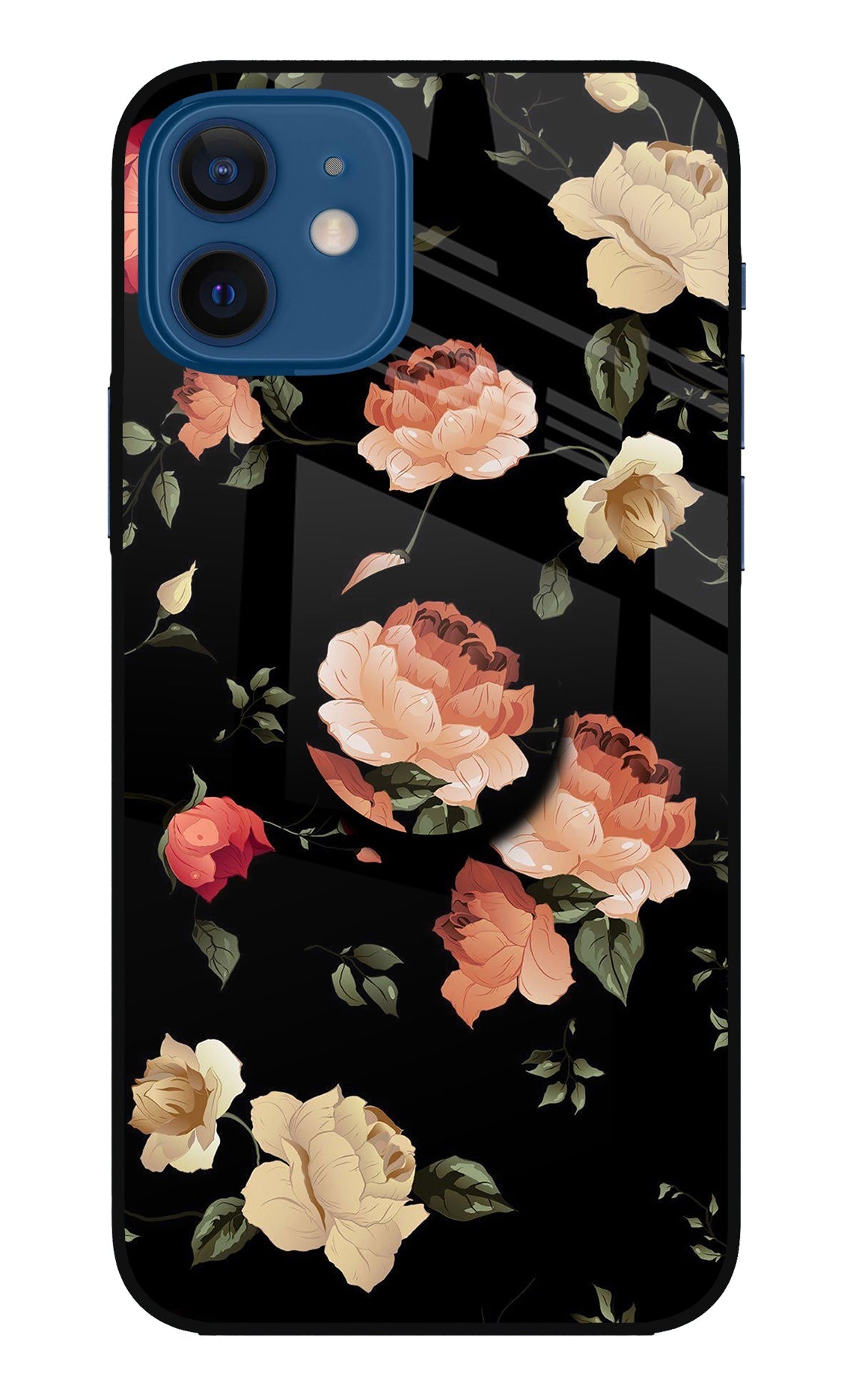 Flowers iPhone 12 Glass Case