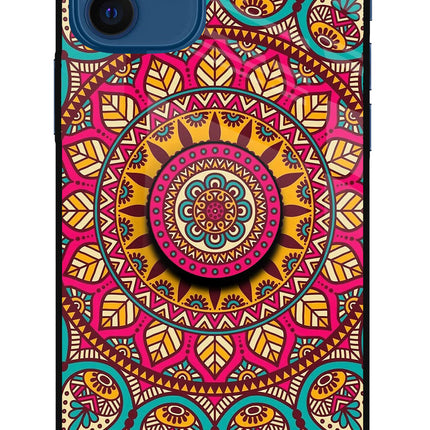 Mandala iPhone 12 Pop Case by Casekaro