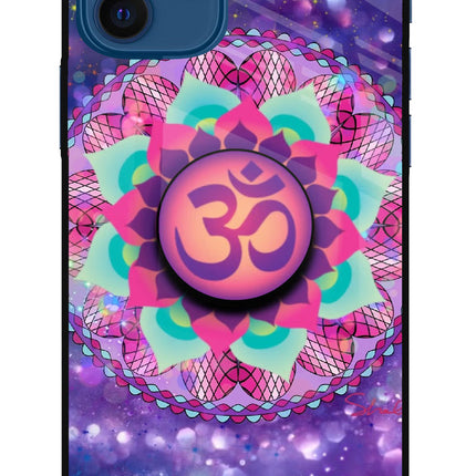 Om Purple iPhone 12 Pop Case by Casekaro