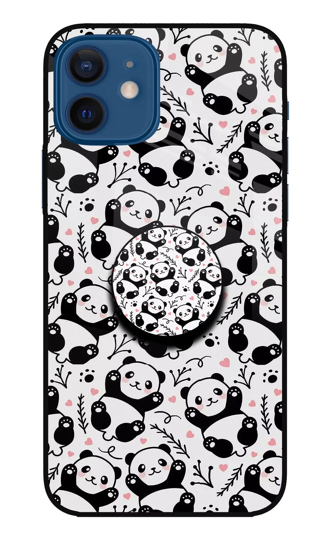 Cute Panda iPhone 12 Pop Case by Casekaro