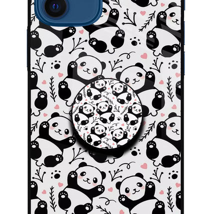 Cute Panda iPhone 12 Pop Case by Casekaro