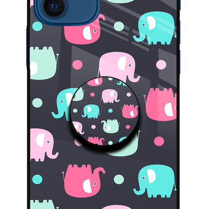 Baby Elephants iPhone 12 Pop Case by Casekaro