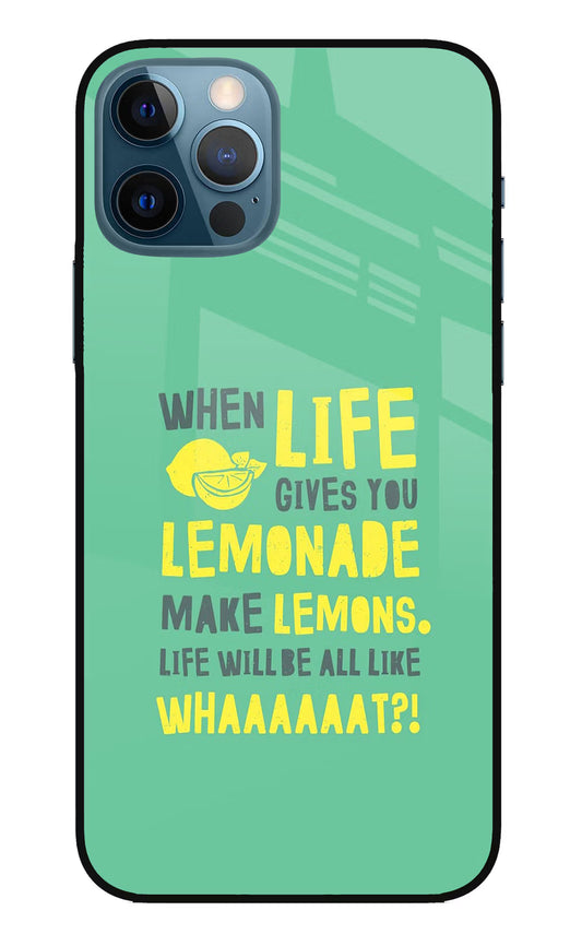Quote iPhone 12 Pro Glass Case