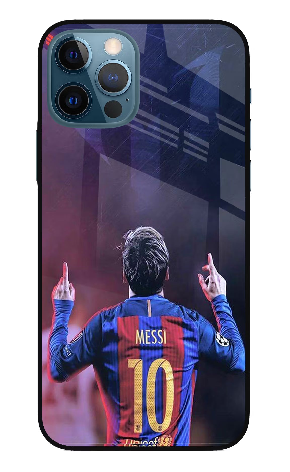 Messi iPhone 12 Pro Glass Case Back Cover by Casekaro
