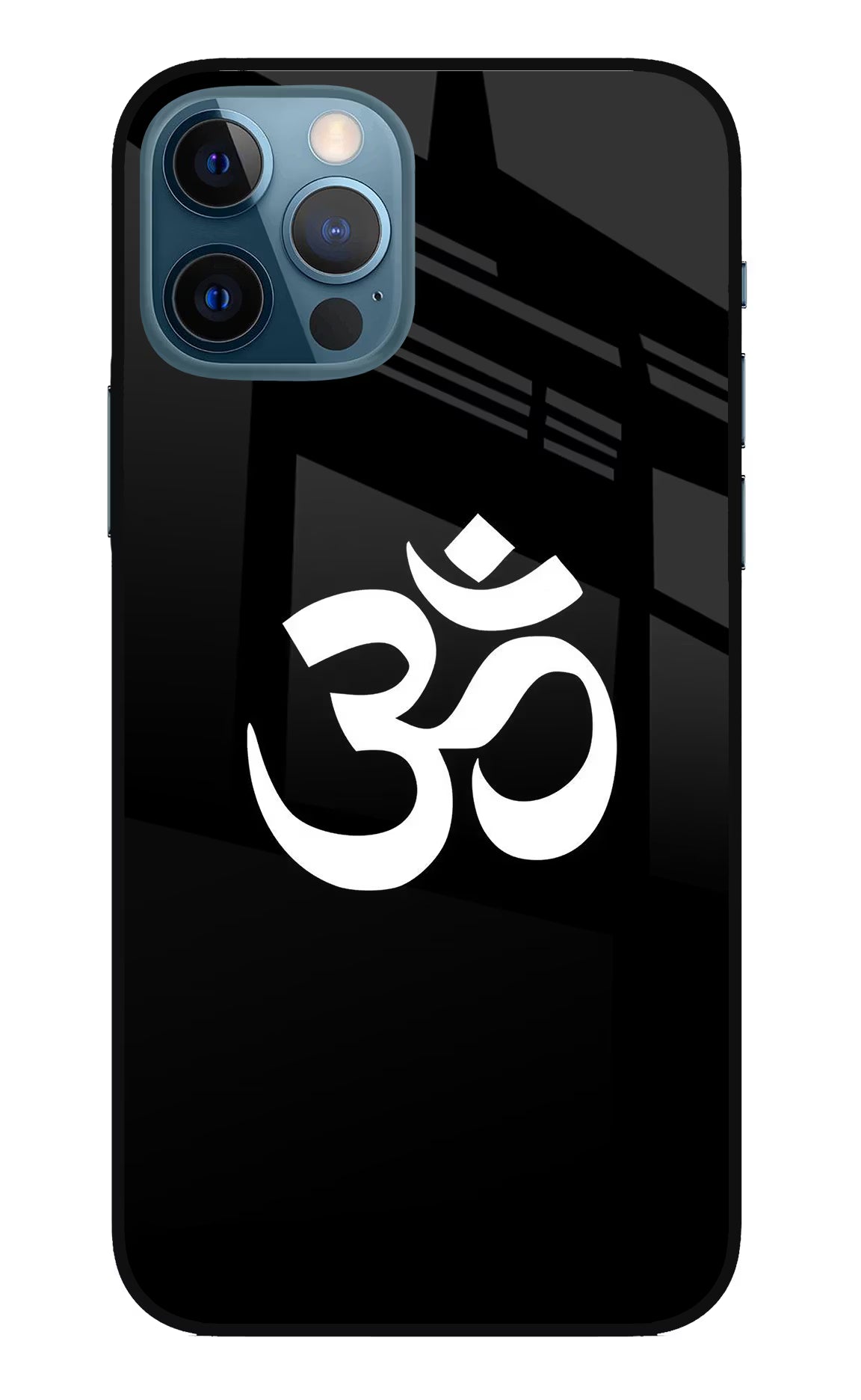 Om iPhone 12 Pro Glass Case Back Cover by Casekaro