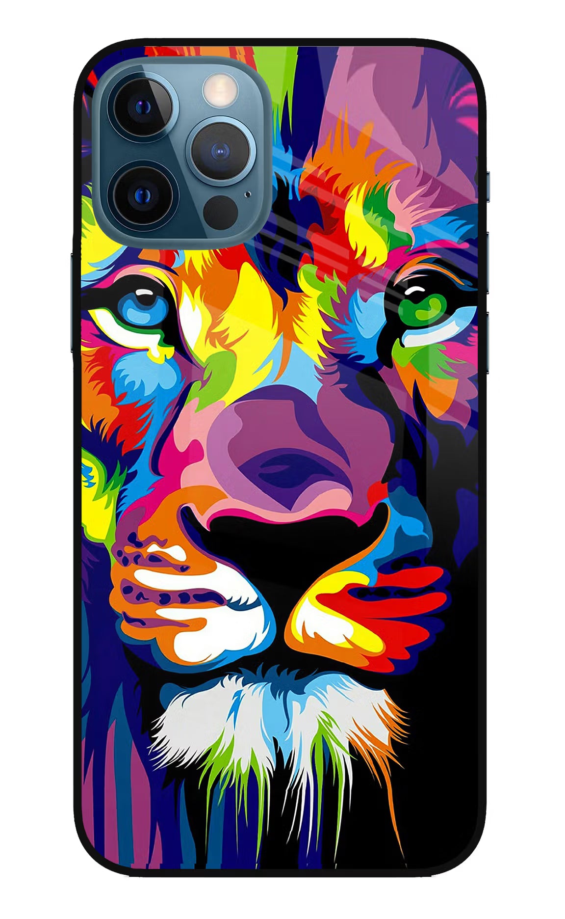 Lion iPhone 12 Pro Glass Case Back Cover by Casekaro