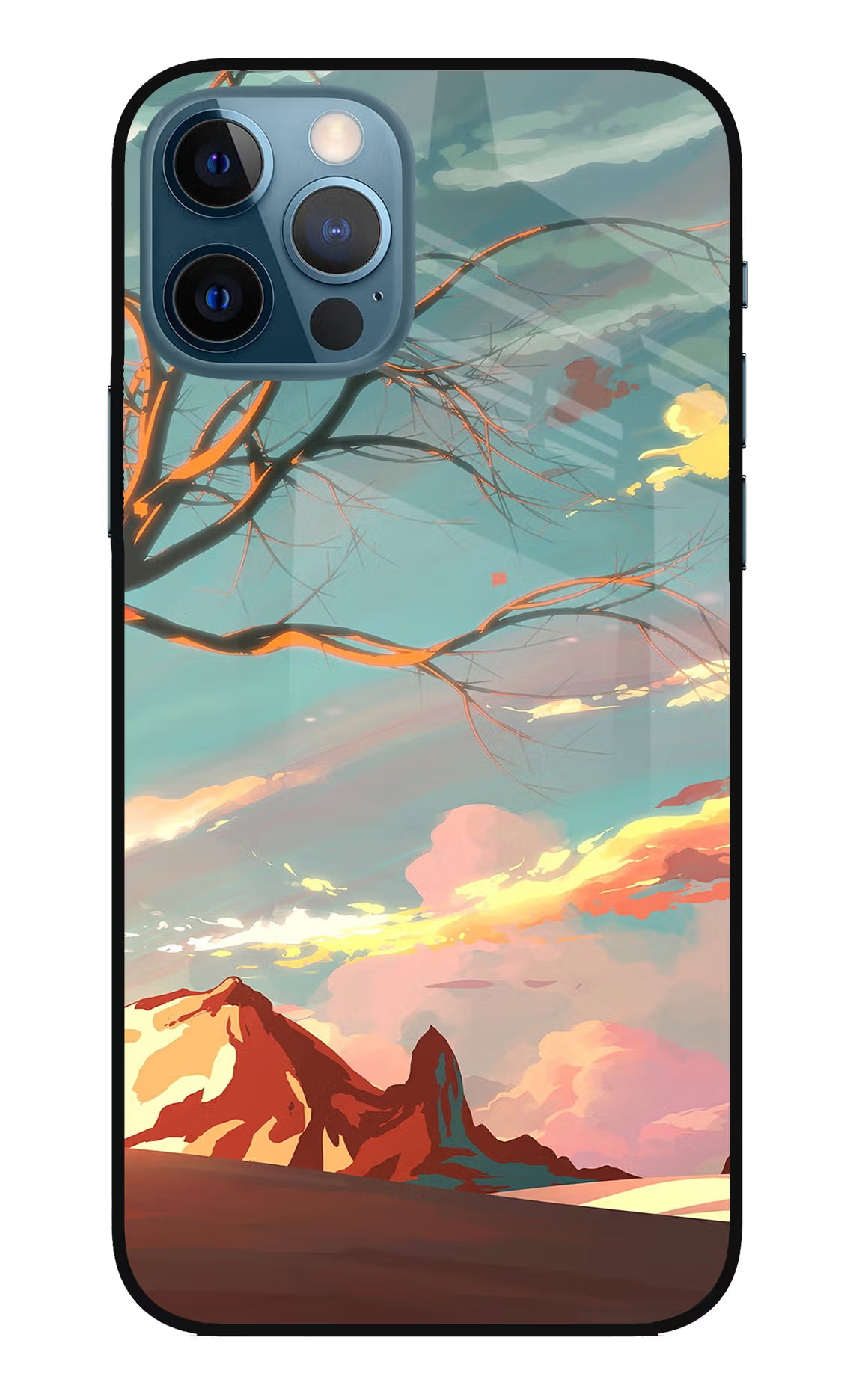 Scenery iPhone 12 Pro Glass Case Back Cover by Casekaro