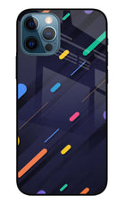 Abstract Design iPhone 12 Pro Glass Case Back Cover by Casekaro