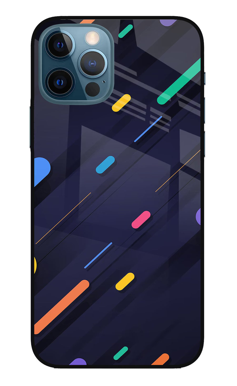 Abstract Design iPhone 12 Pro Back Cover, Metal case