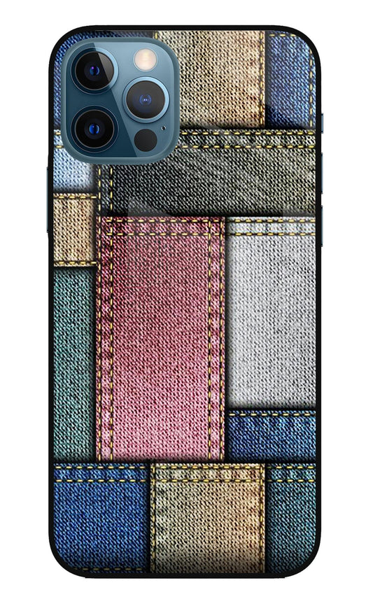 Multicolor Jeans iPhone 12 Pro Glass Case