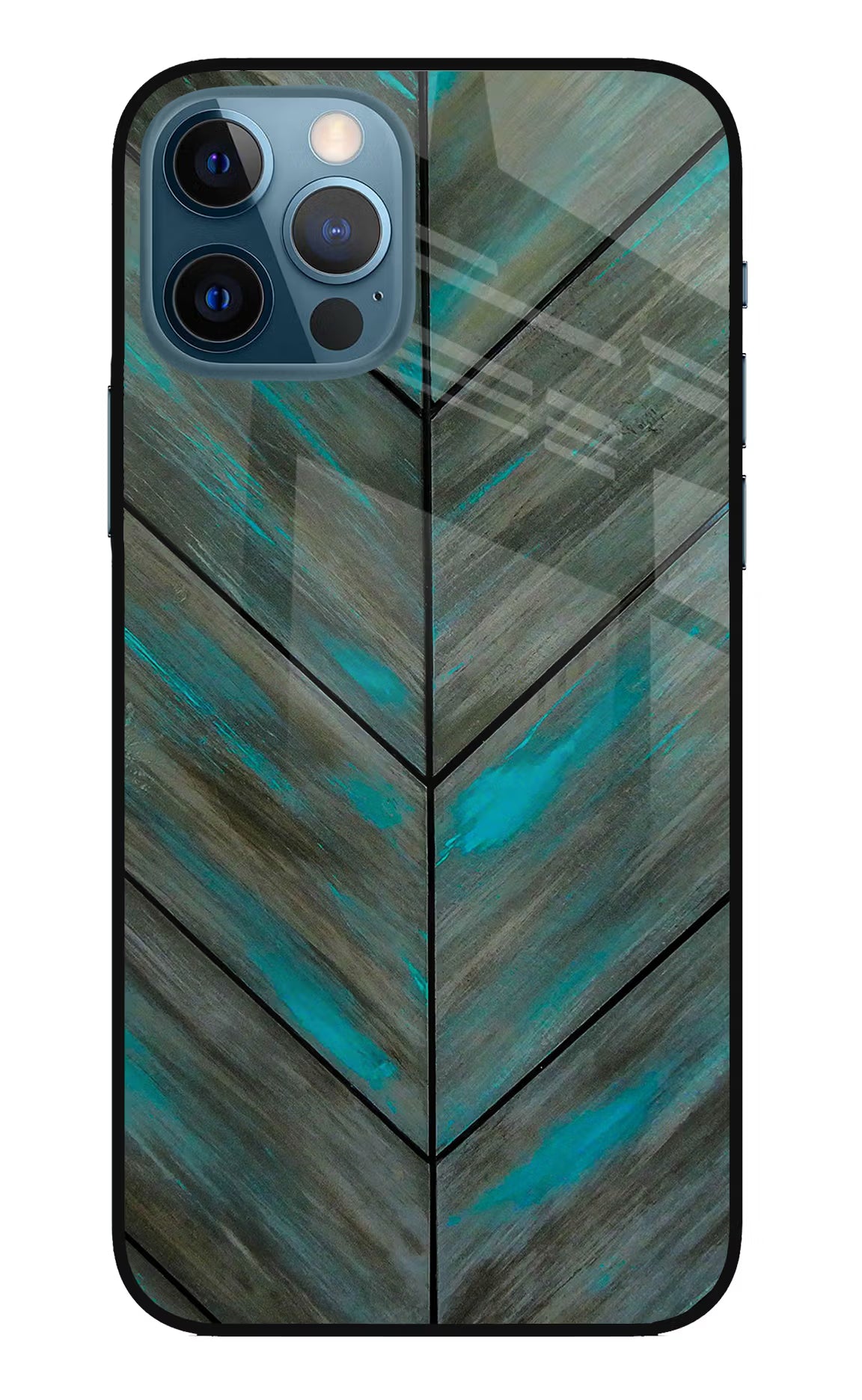 Pattern iPhone 12 Pro Glass Case Back Cover by Casekaro