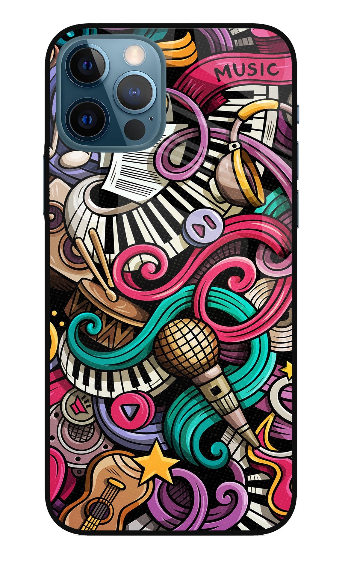 Music Abstract iPhone 12 Pro Back Cover