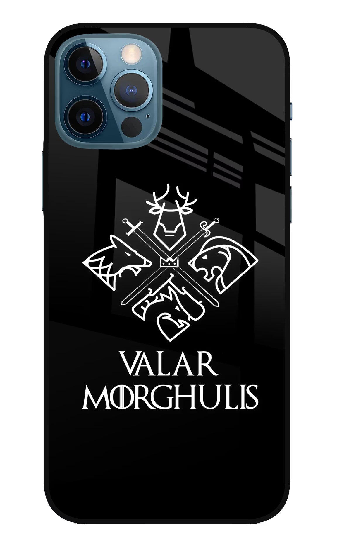 Valar Morghulis | Game Of Thrones iPhone 12 Pro Glass Case Back Cover by Casekaro