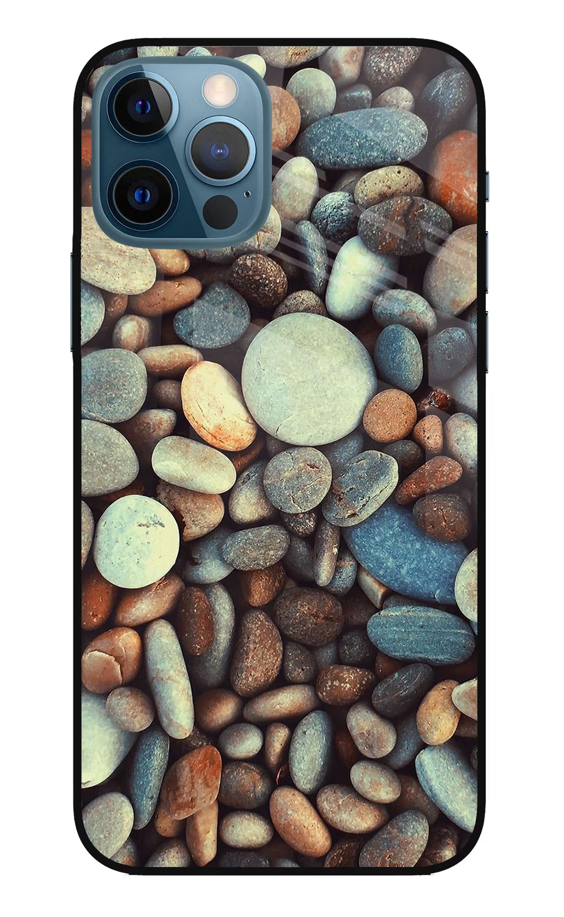 Pebble iPhone 12 Pro Glass Case Back Cover by Casekaro