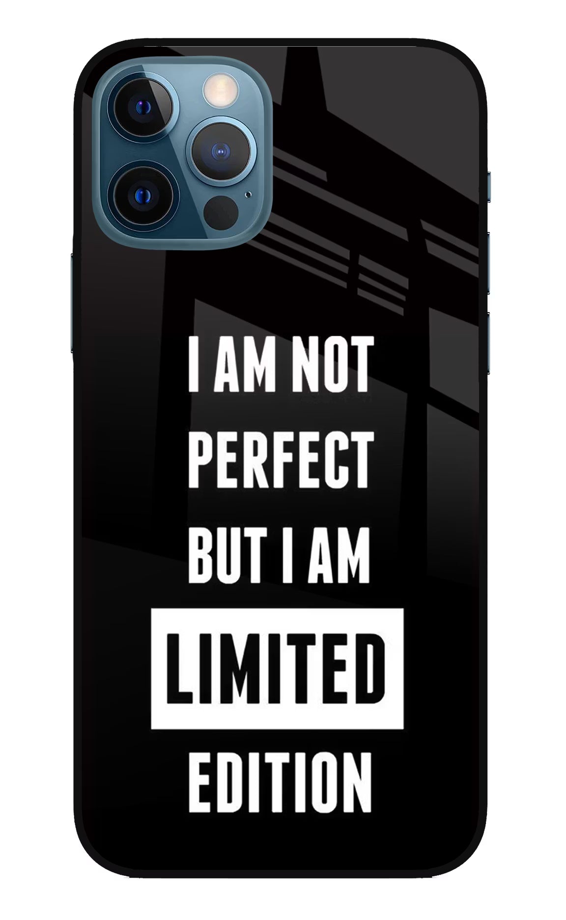 I Am Not Perfect But I Am Limited Edition iPhone 12 Pro Glass Case Back Cover by Casekaro