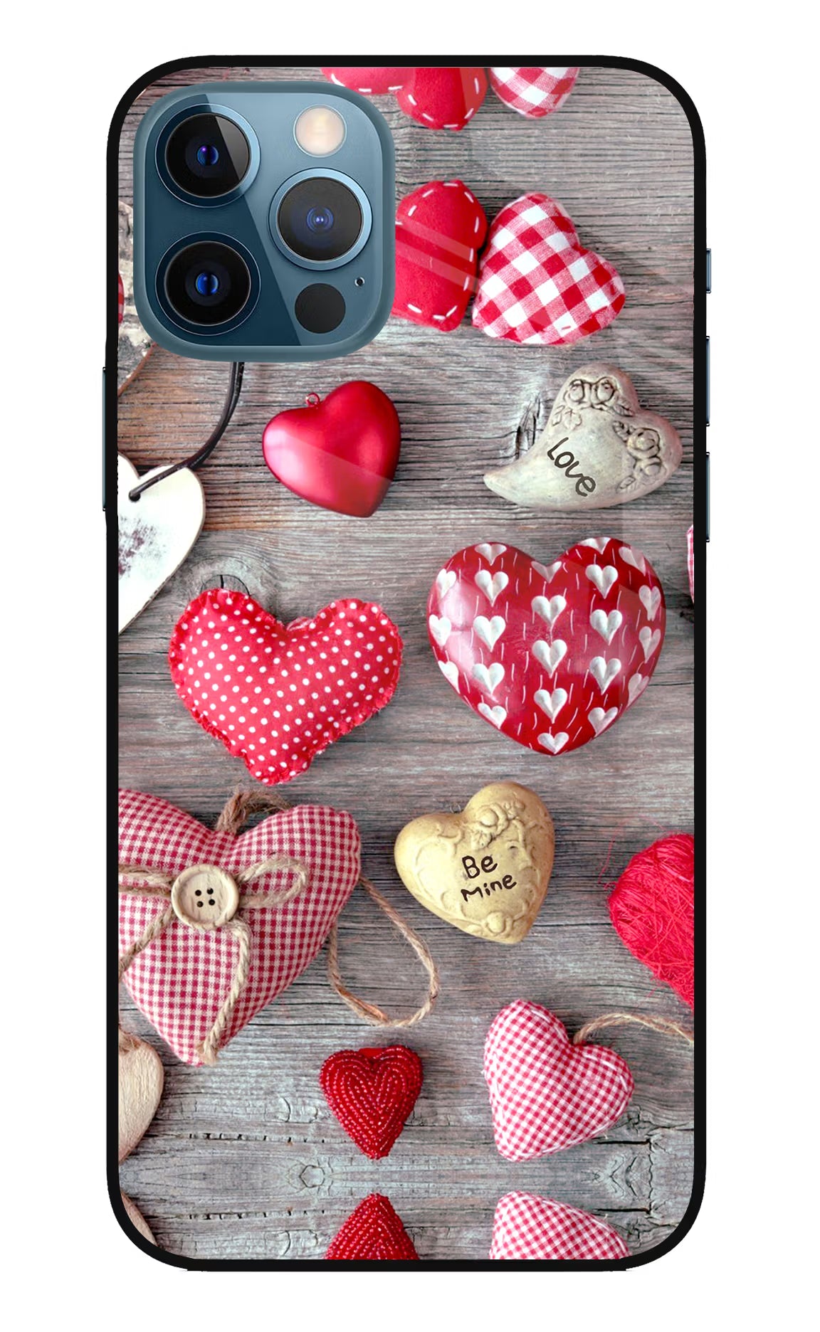 Love Wallpaper iPhone 12 Pro Glass Case Back Cover by Casekaro