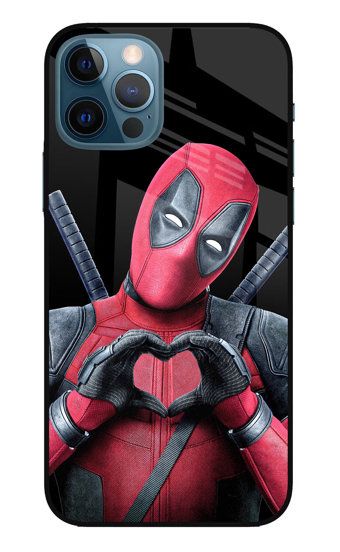 Deadpool iPhone 12 Pro Glass Case Back Cover by Casekaro