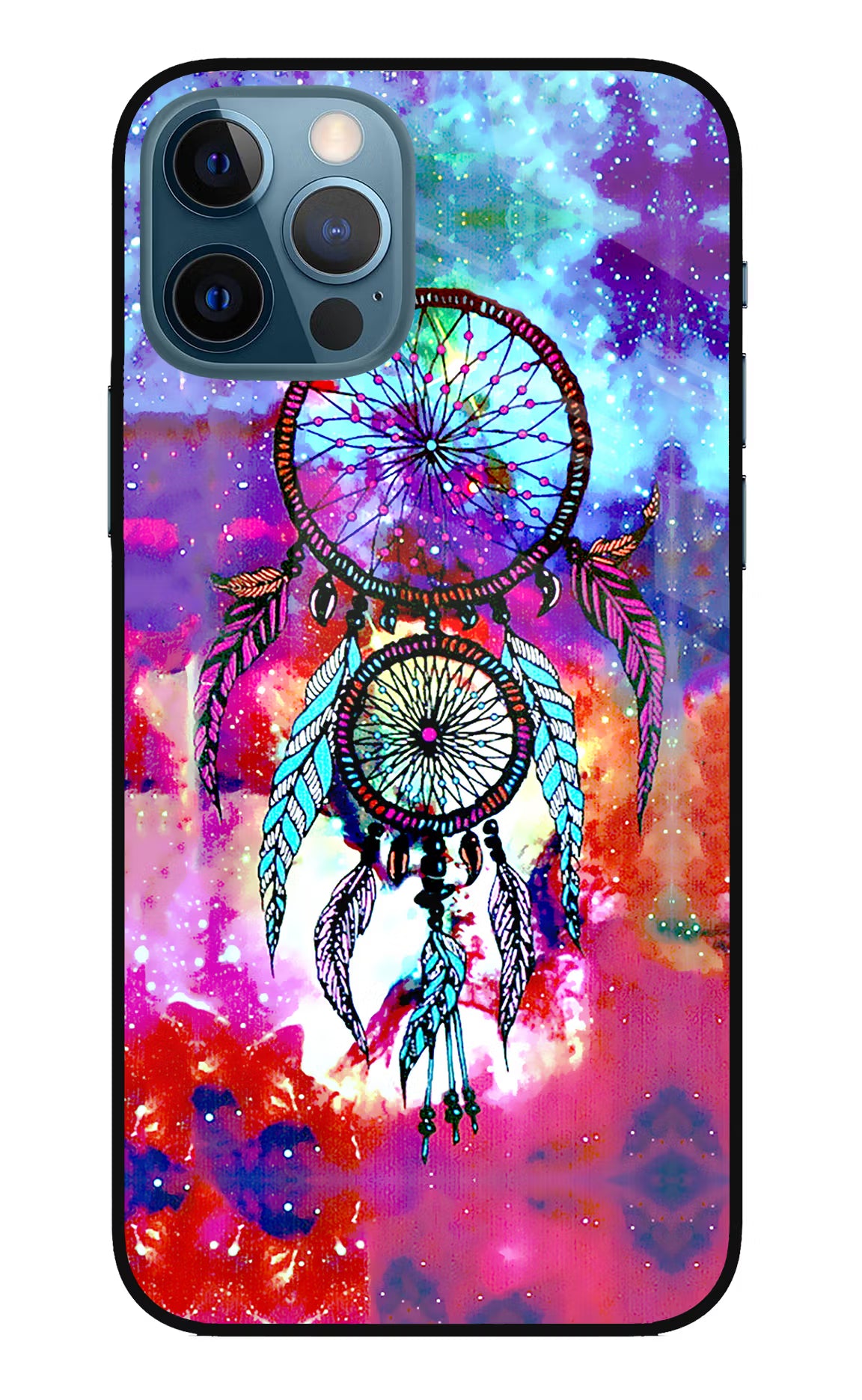 Dream Catcher Abstract iPhone 12 Pro Glass Case Back Cover by Casekaro