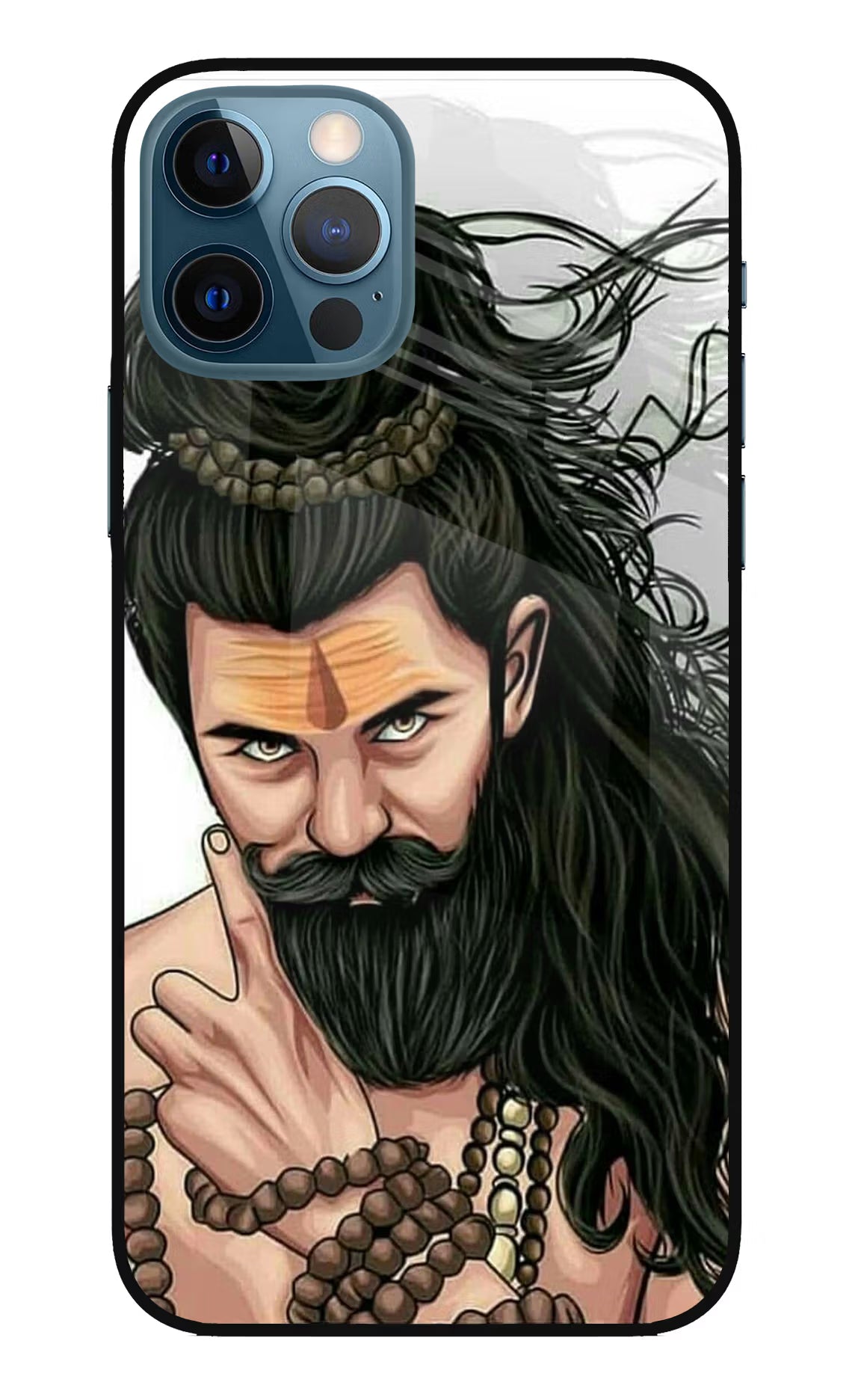 Mahadev iPhone 12 Pro Glass Case Back Cover by Casekaro