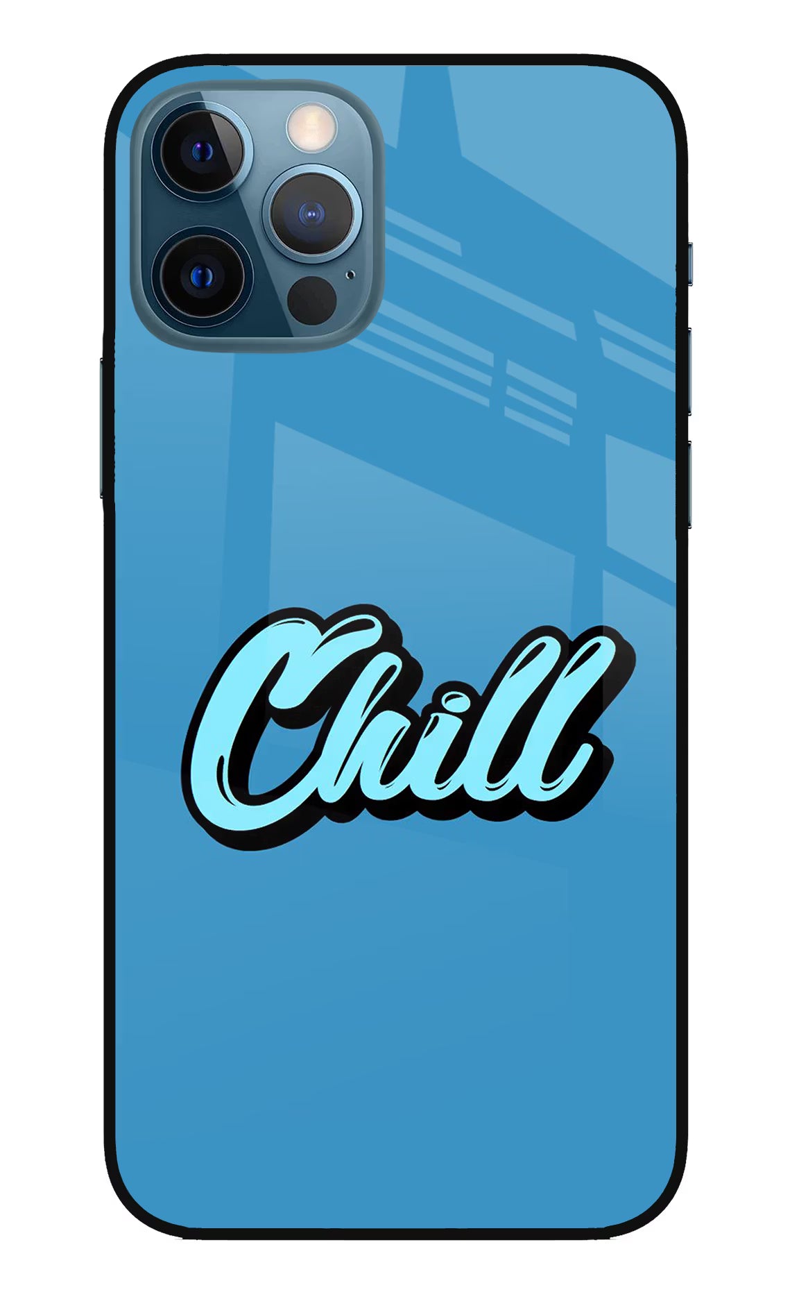 Chill iPhone 12 Pro Glass Case Back Cover by Casekaro