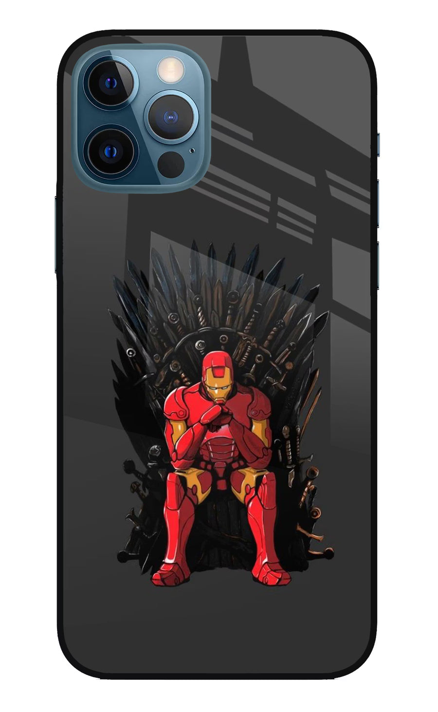 Ironman Throne iPhone 12 Pro Back Cover, Metal case