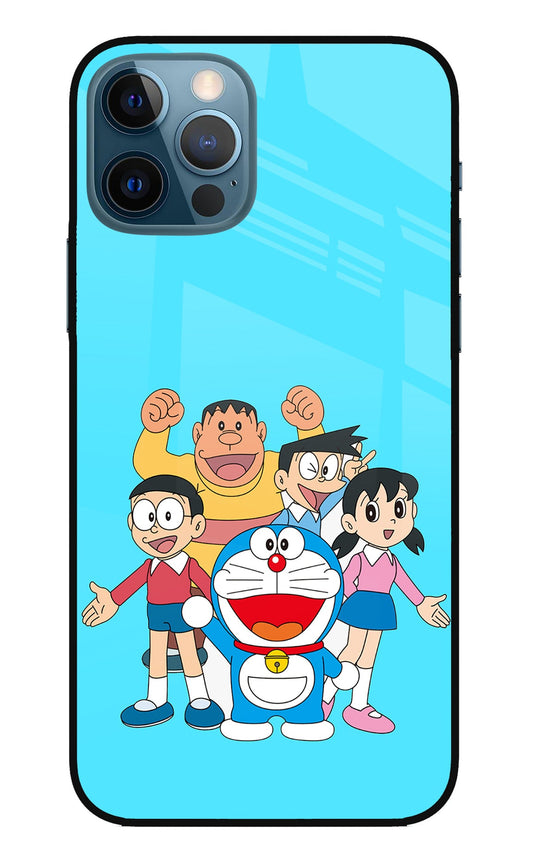 Doraemon Gang iPhone 12 Pro Glass Case