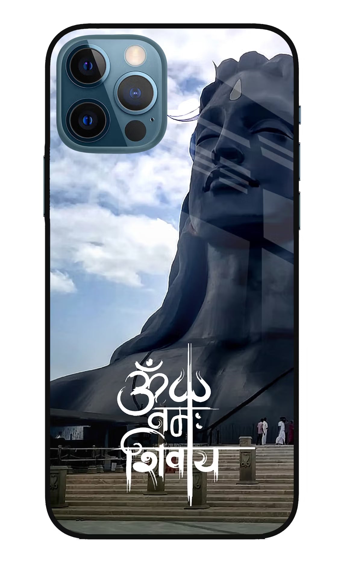 Om Namah Shivay iPhone 12 Pro Glass Case Back Cover by Casekaro