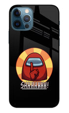 Among Us Shhh! iPhone 12 Pro Glass Case