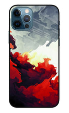 Fire Cloud iPhone 12 Pro Glass Case