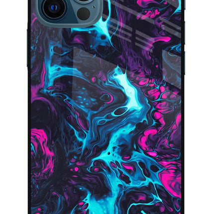 Abstract iPhone 12 Pro Glass Case