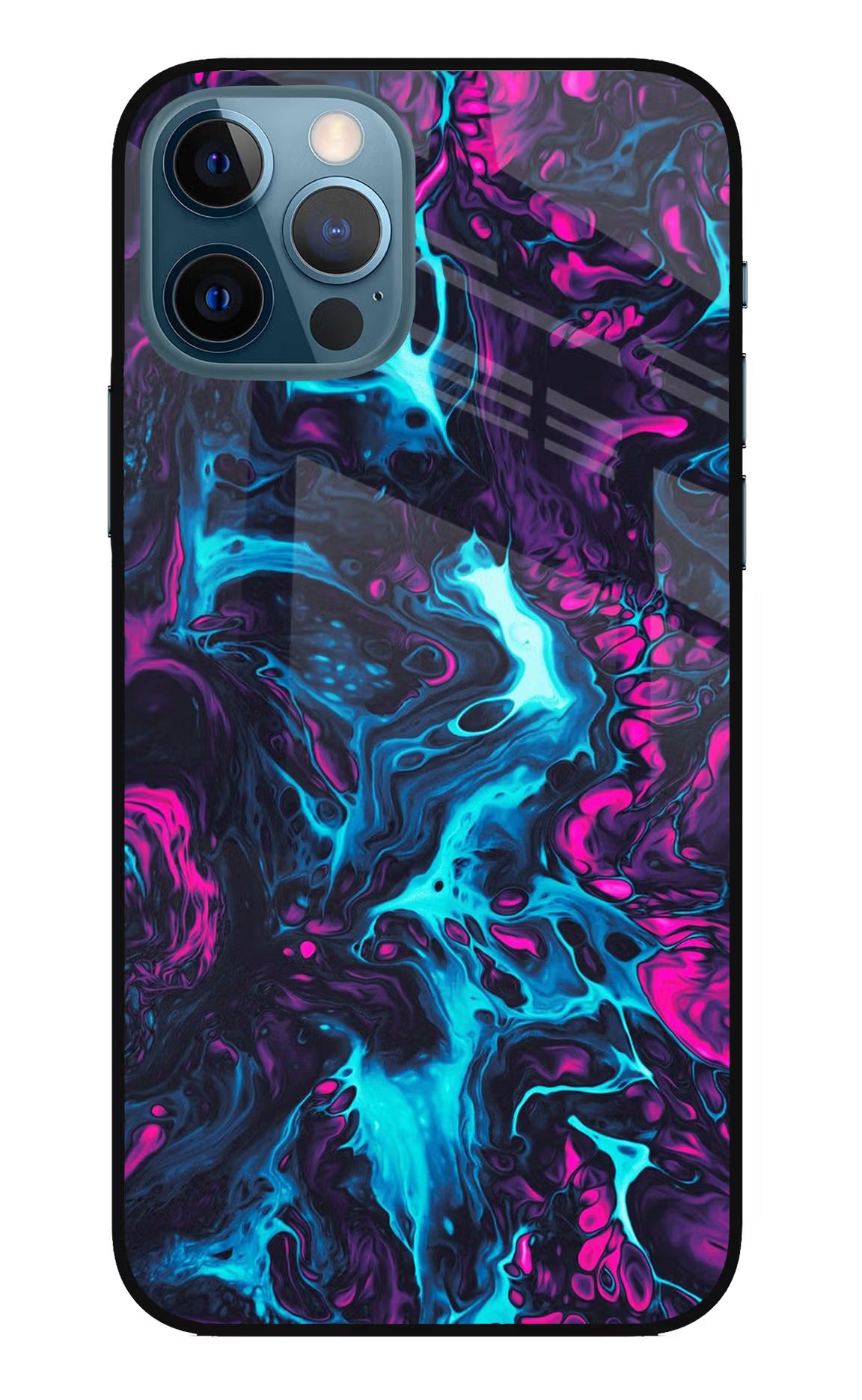 Abstract iPhone 12 Pro Glass Case Back Cover by Casekaro