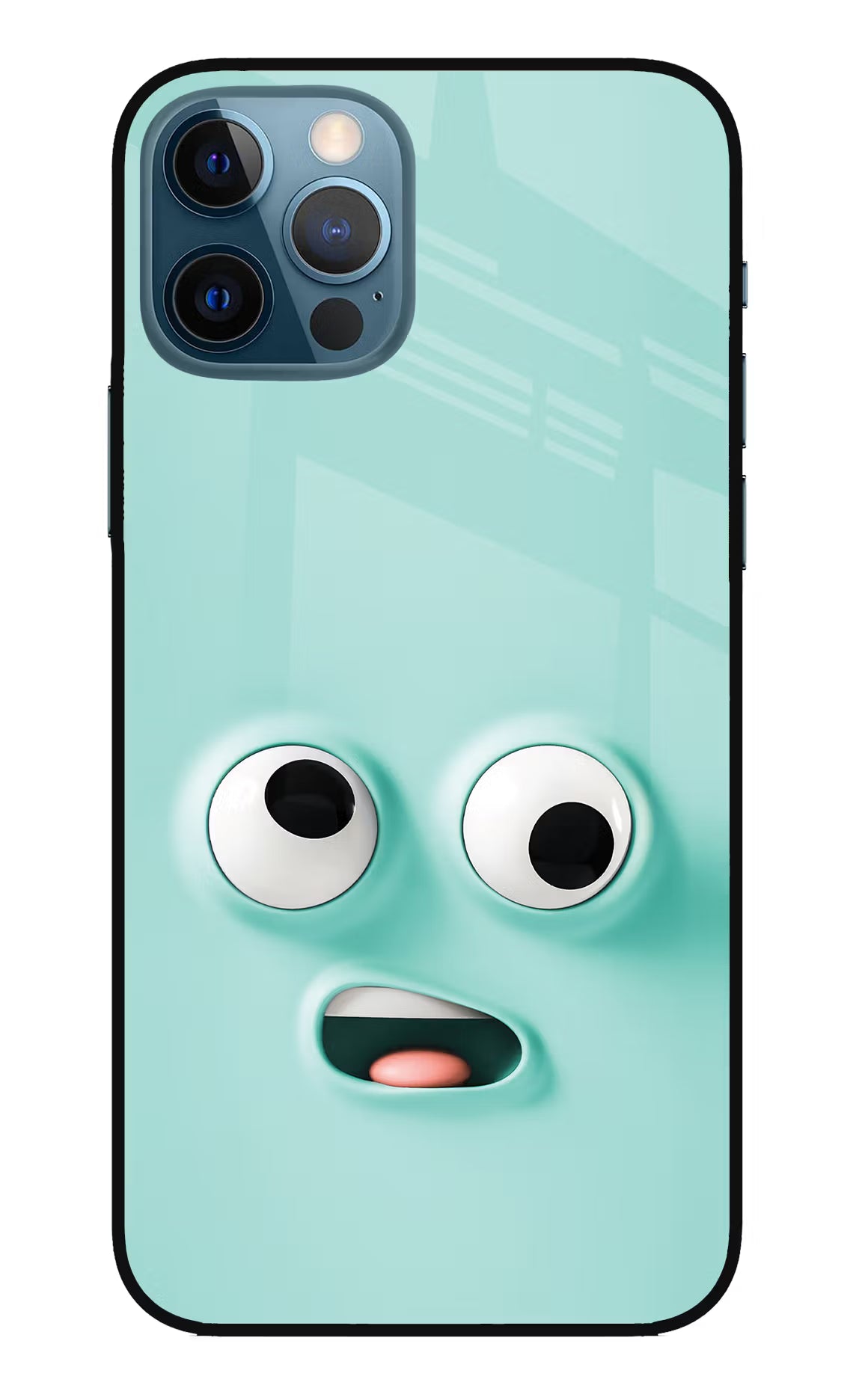 Funny Cartoon iPhone 12 Pro Glass Case Back Cover by Casekaro