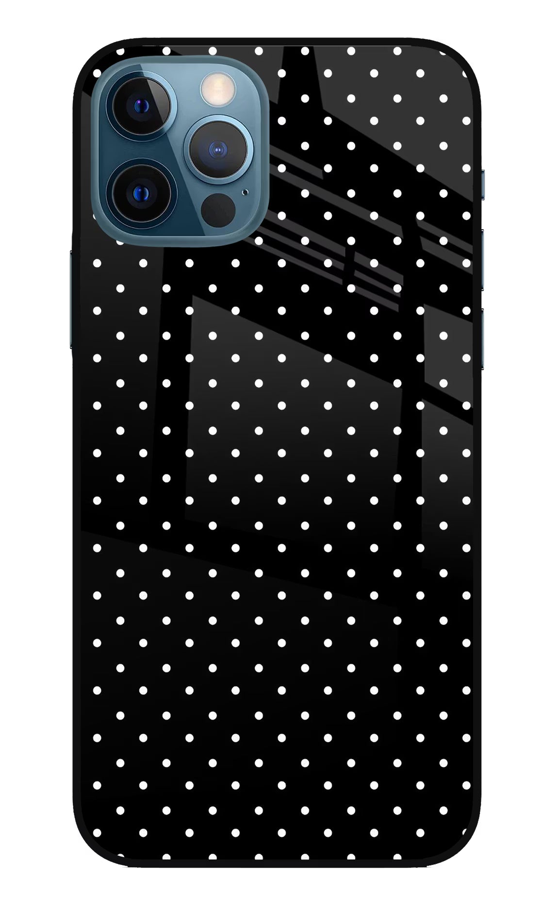 White Dots iPhone 12 Pro Glass Case